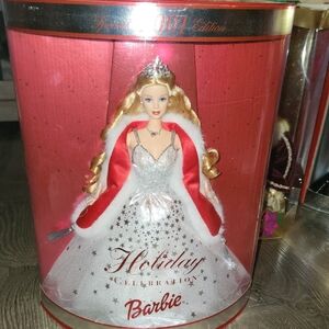 Barbie Holiday Celebration Doll in Silver and Red